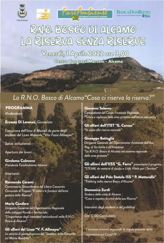 Conferenza dedicata alla Riserva Naturale Bosco Alcamo 