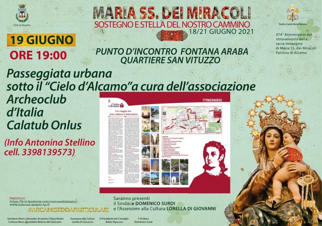 Passeggiata urbana sotto Il "Cielo D'Alcamo"