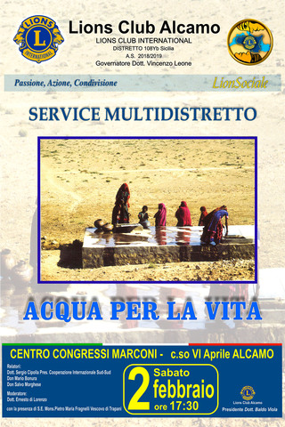 Service Multidistretto  " Acqua per la vita" 