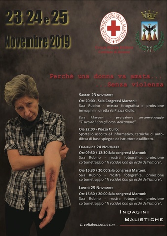Croce Rossa Italiana "perché  una donna va amata ...Senza violenza