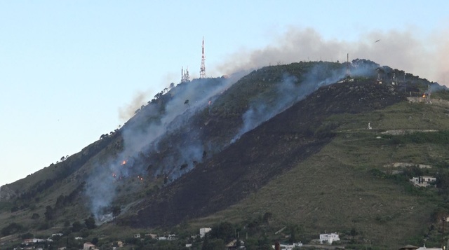 Incendio a Monte Bonifato