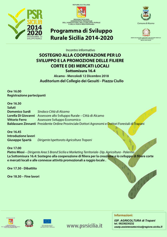 L’incontro Formativo del Programma di Sviluppo Rurale 2014/2020