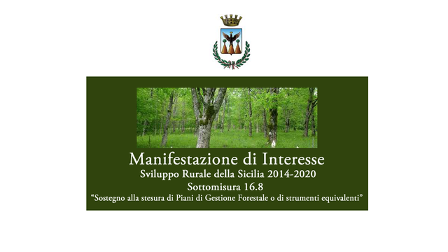 Avviso: Manifestazione di Interesse.  Adesione proprietari di terreni di zone boschive  nel territorio comunale 