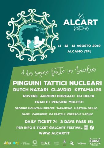 Festival ALCART, 11,12 E 13 AGOSTO, Parco Suburbano